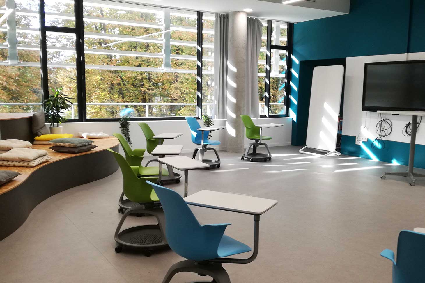 La salle de créativité du plateau Design de la Maison de la création et de l'innovation