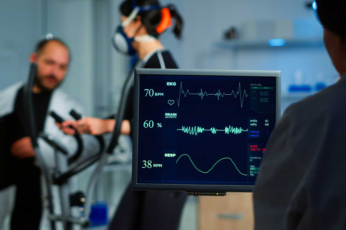Une expérience scientifique dans un laboratoire sur la performance sportive 